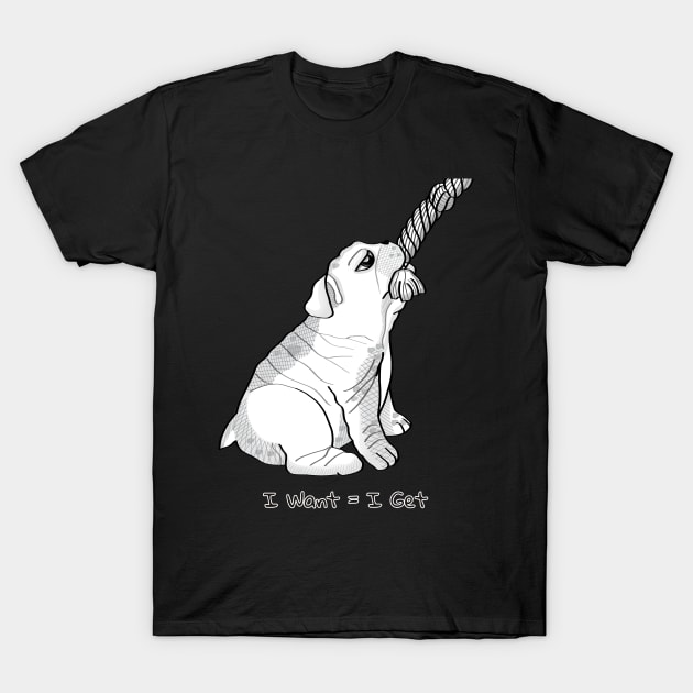 I Want = I Get T-Shirt by Athikan